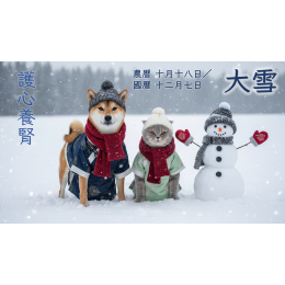 12/7 大雪來襲:毛孩「寵物 冬季 保暖」全攻略 — 專業中獸醫教您成為狗狗貓貓冬天飲食保健大師! 12/7 大雪來襲:毛孩「寵物 冬季 保暖」全攻略 — 專業中獸醫教您成為狗狗貓貓冬天飲食保健大師!