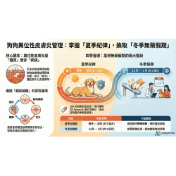 1/27 夏季魔鬼訓練營：讓狗狗的冬季告別藥物，重新思考異位性皮膚炎的「休戰」策略